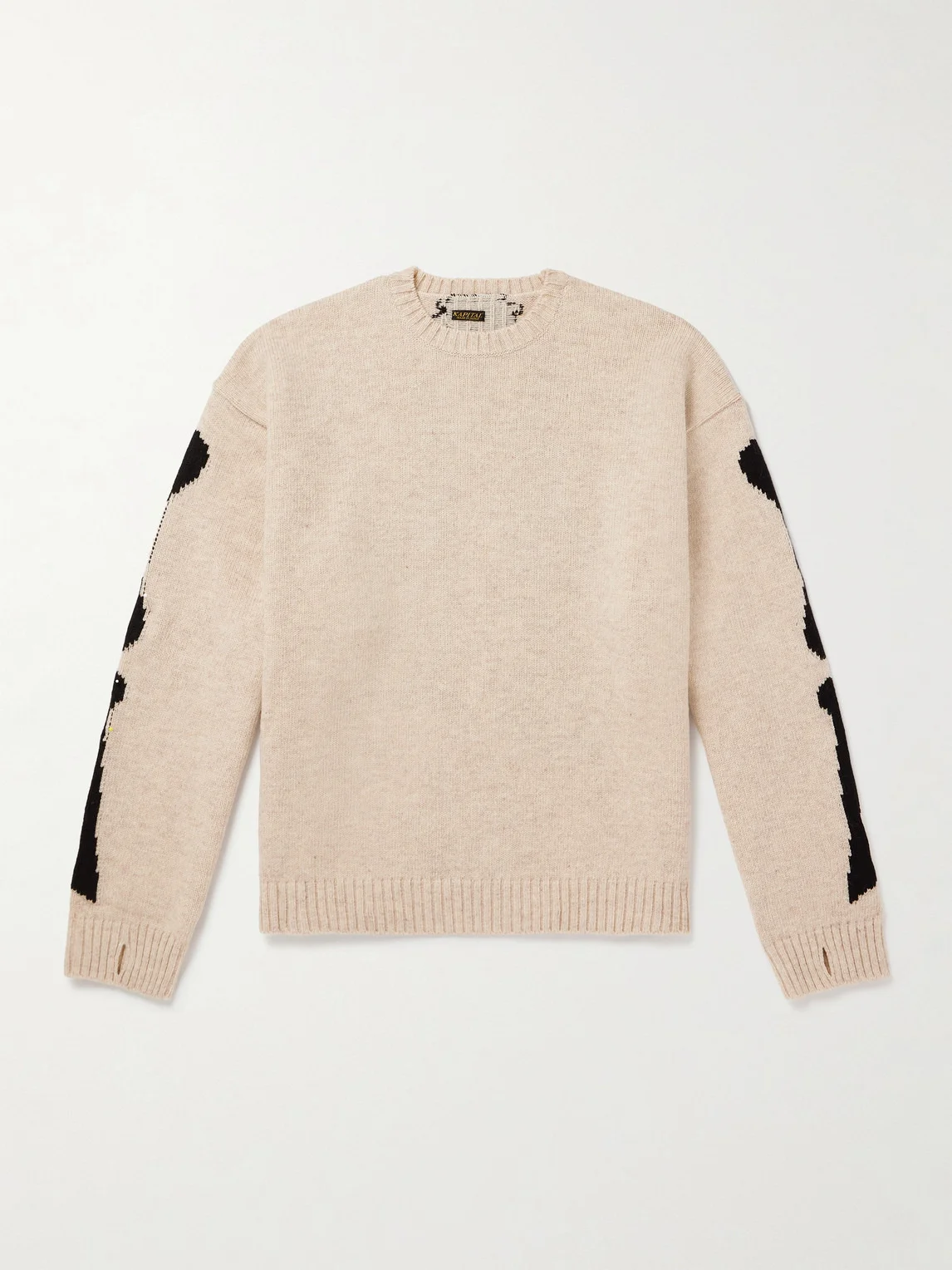 Oversized Intarsia Wool Sweater - 1