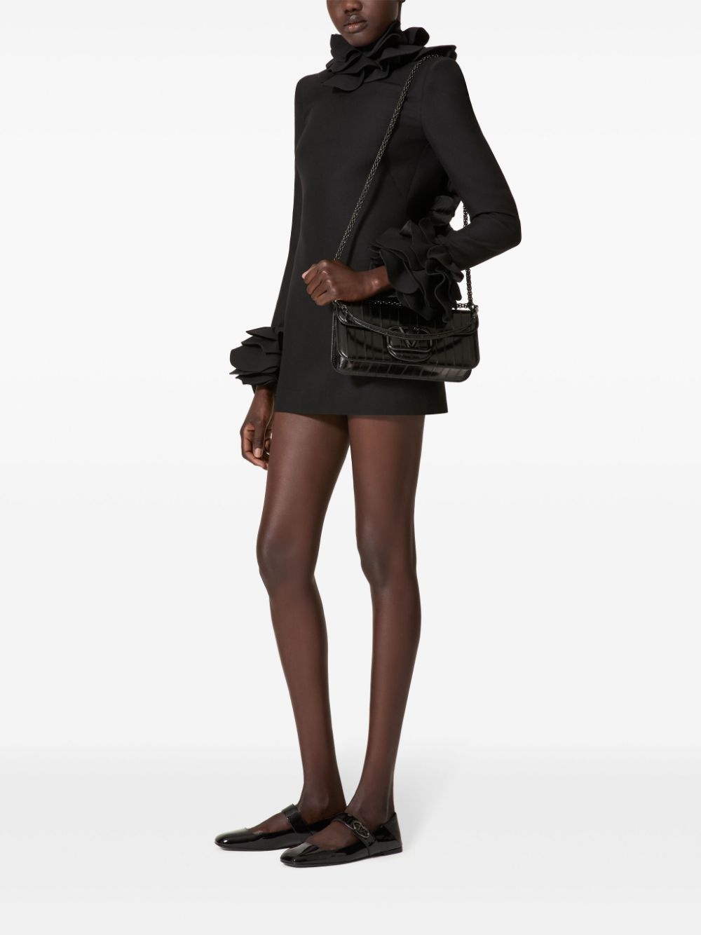 ruffled mini dress - 2