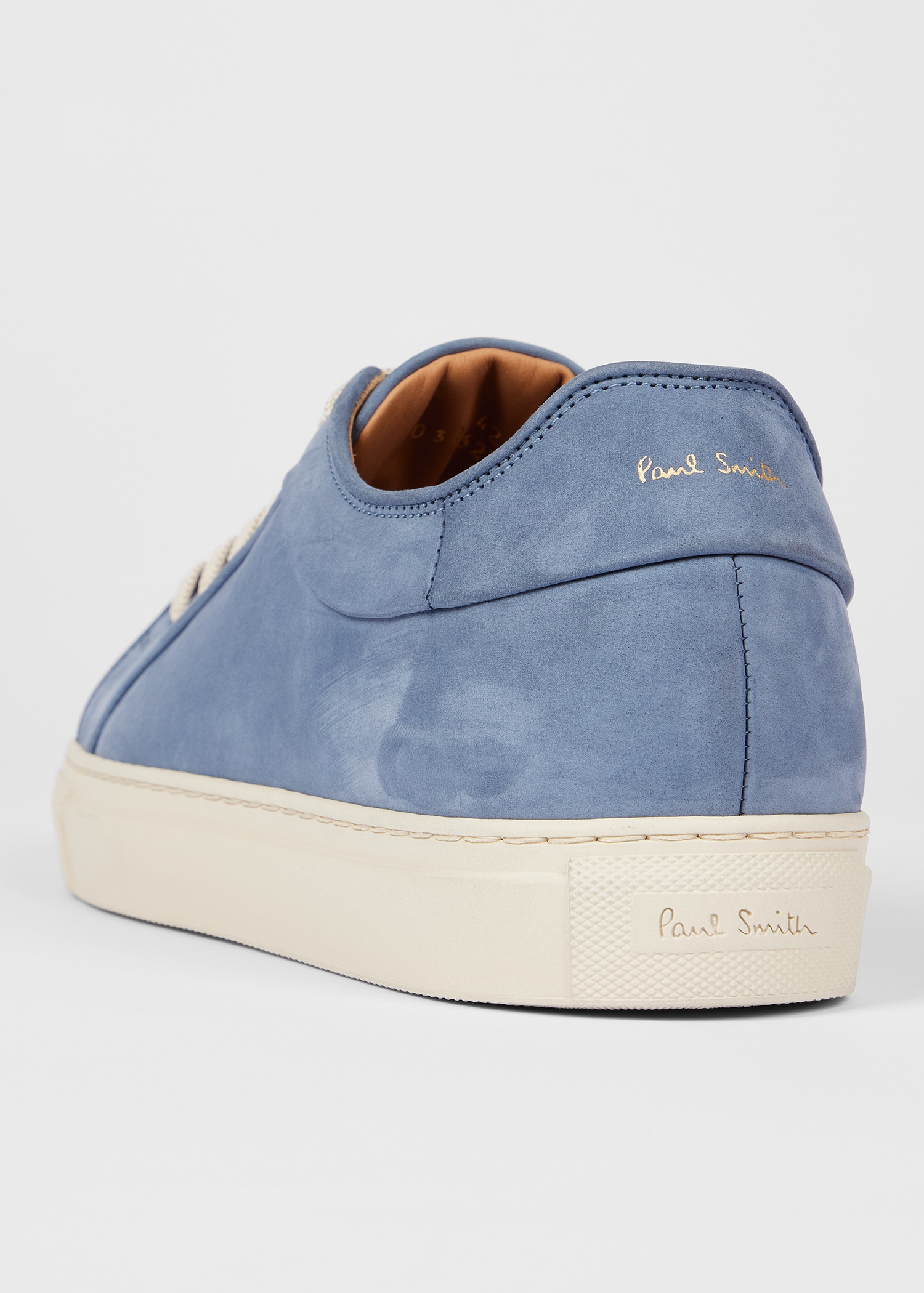 Light Blue Nubuck 'Basso' Trainers - 5