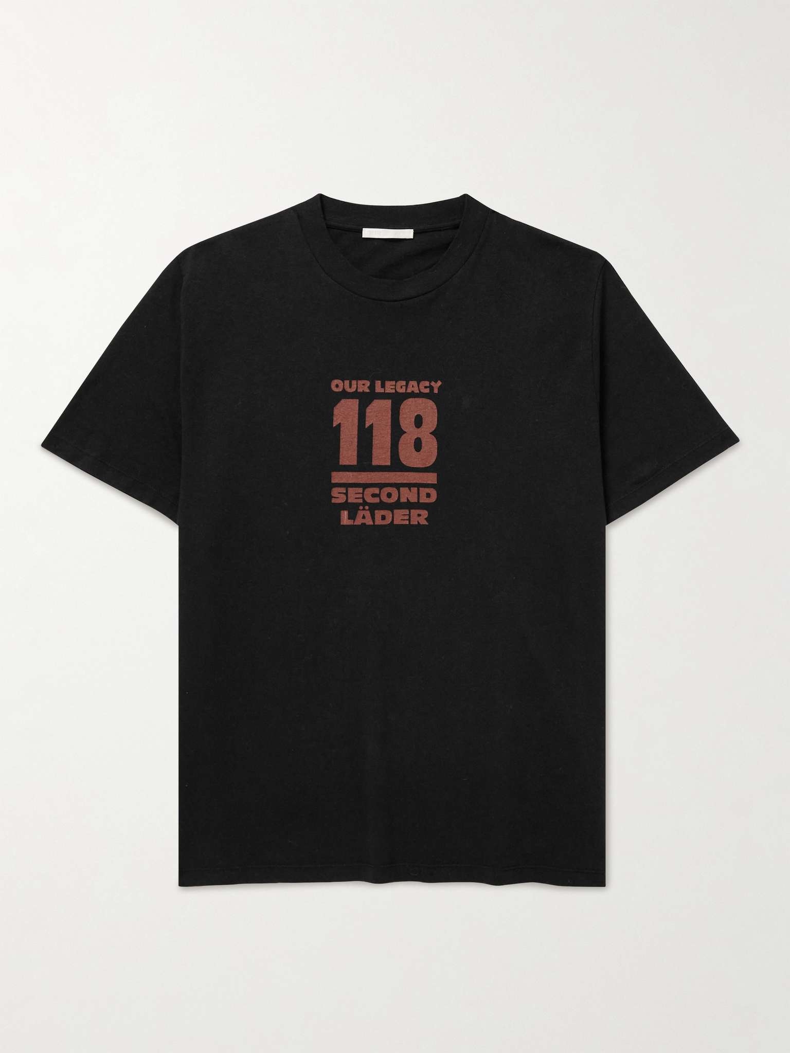 + 118 Second Läder Logo-Print Cotton-Jersey T-Shirt - 1