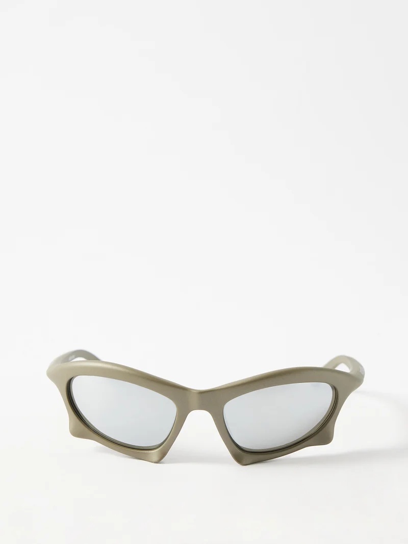 Square acetate sunglasses - 1