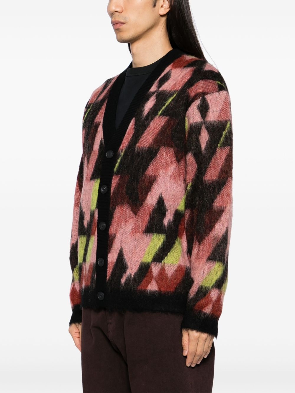 graphic cardigan - 3