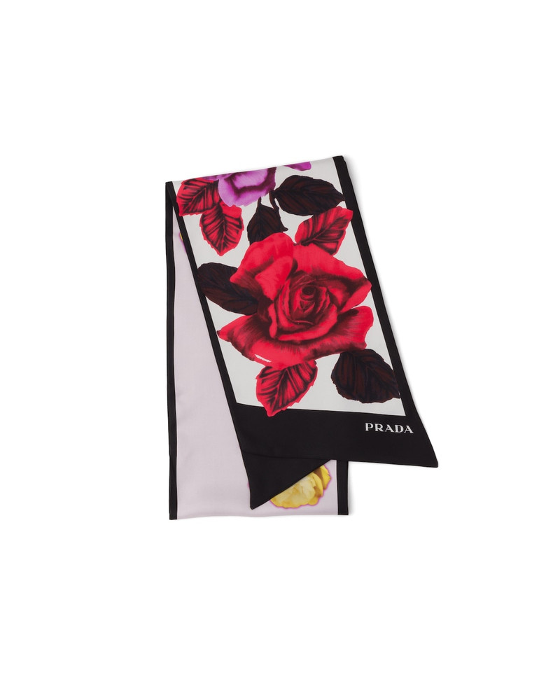 Double Match silk scarf 1