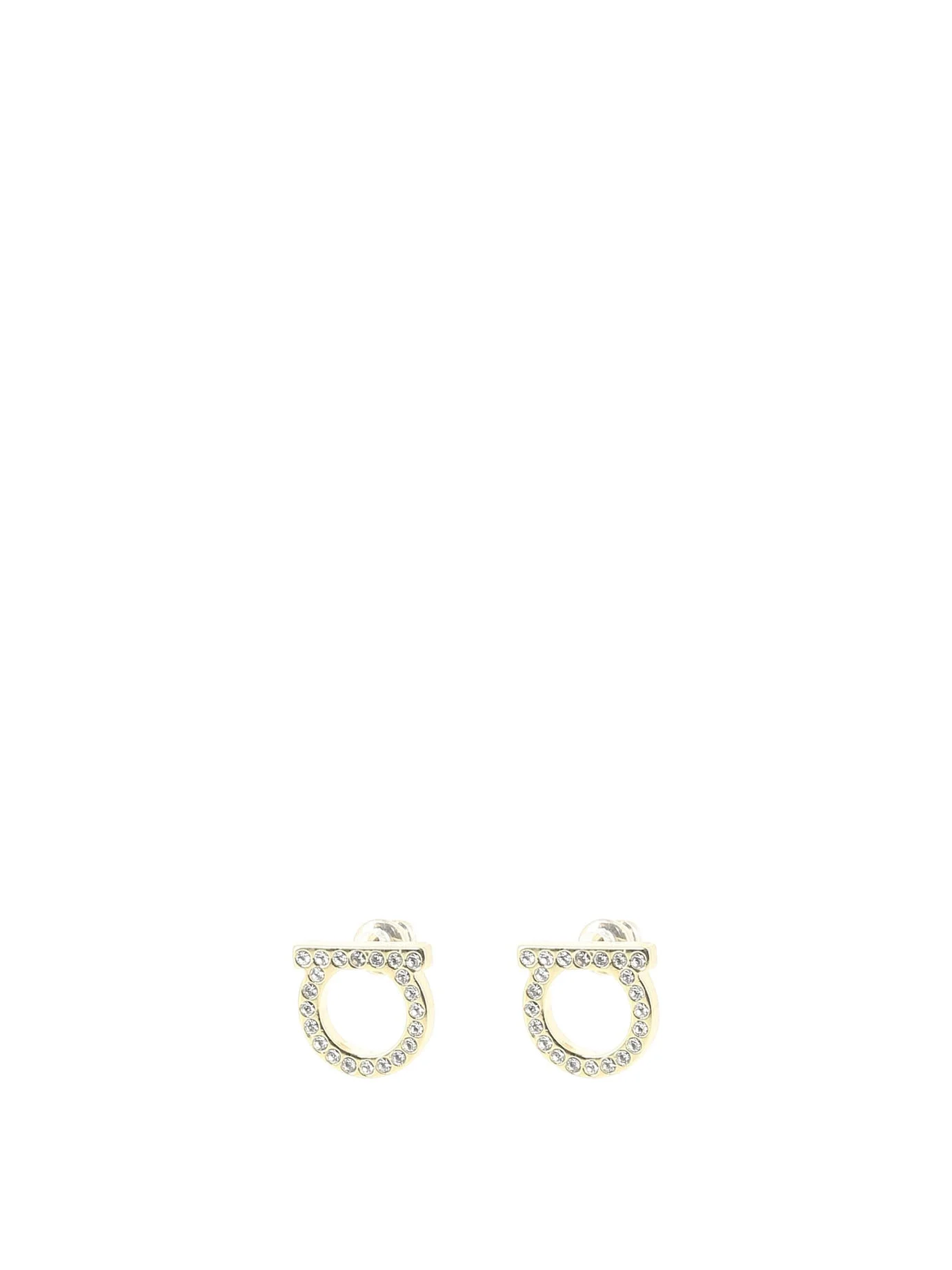 Ferragamo "gancini Crystals" Earrings - 1
