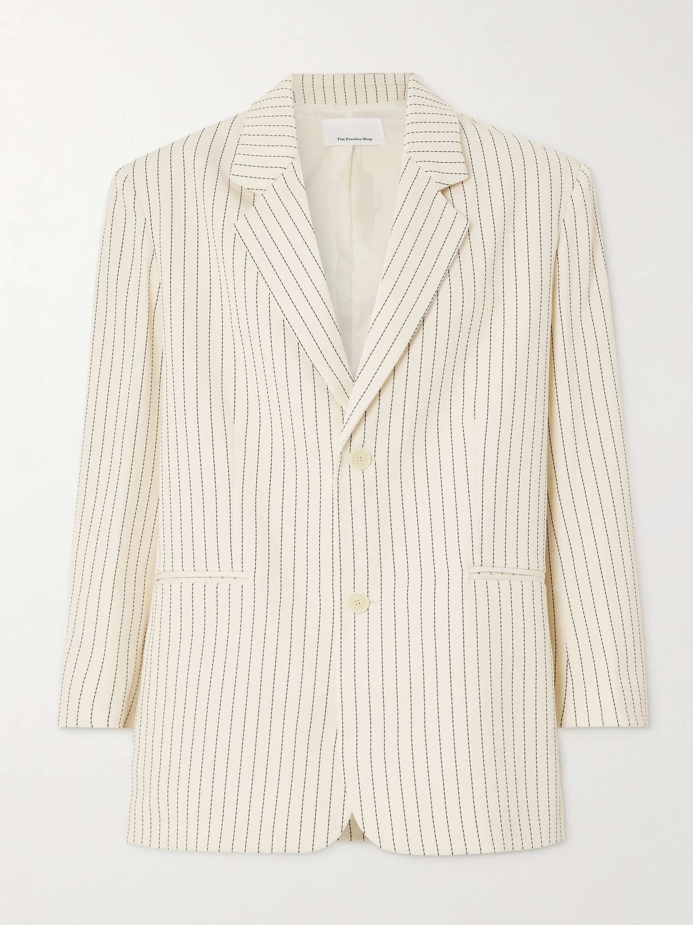 Aiden pinstriped twill blazer - 1