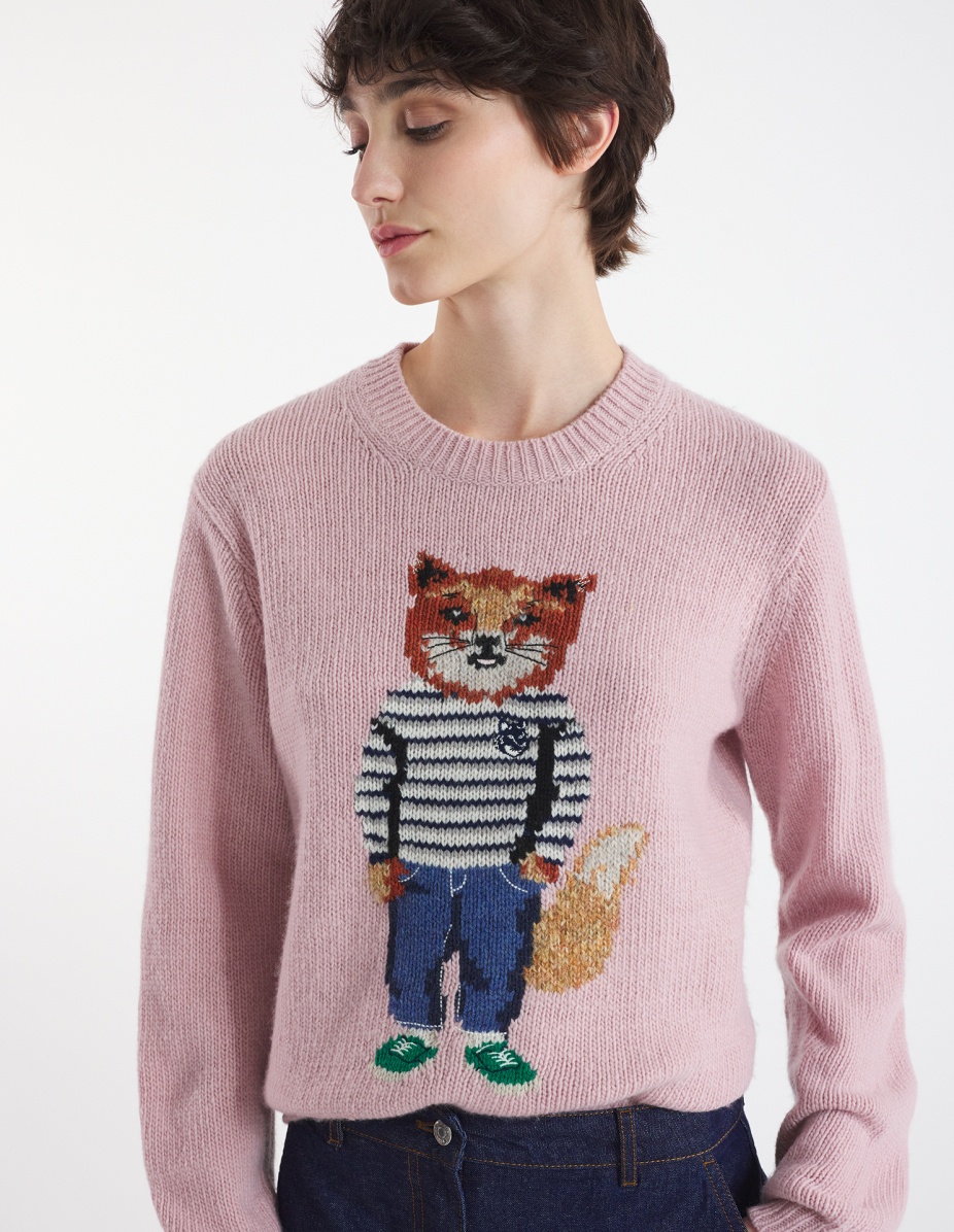 DRESSED FOX INTARSIA JUMPER - 4