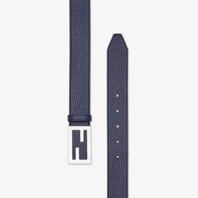 FENDI Blue leather belt outlook