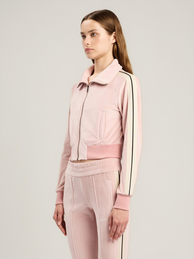 Logo Chenille Crop Track Jacket 4