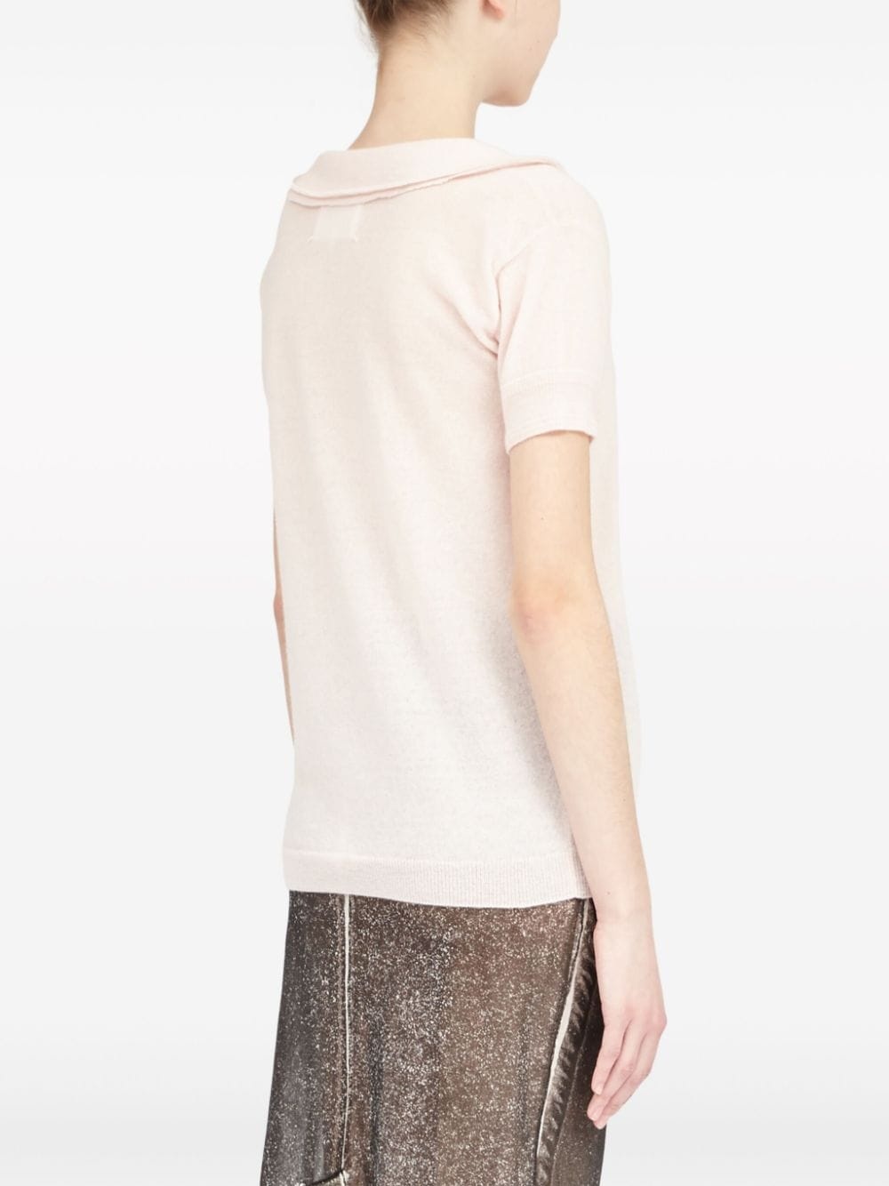 wool-cashmere blend top - 4