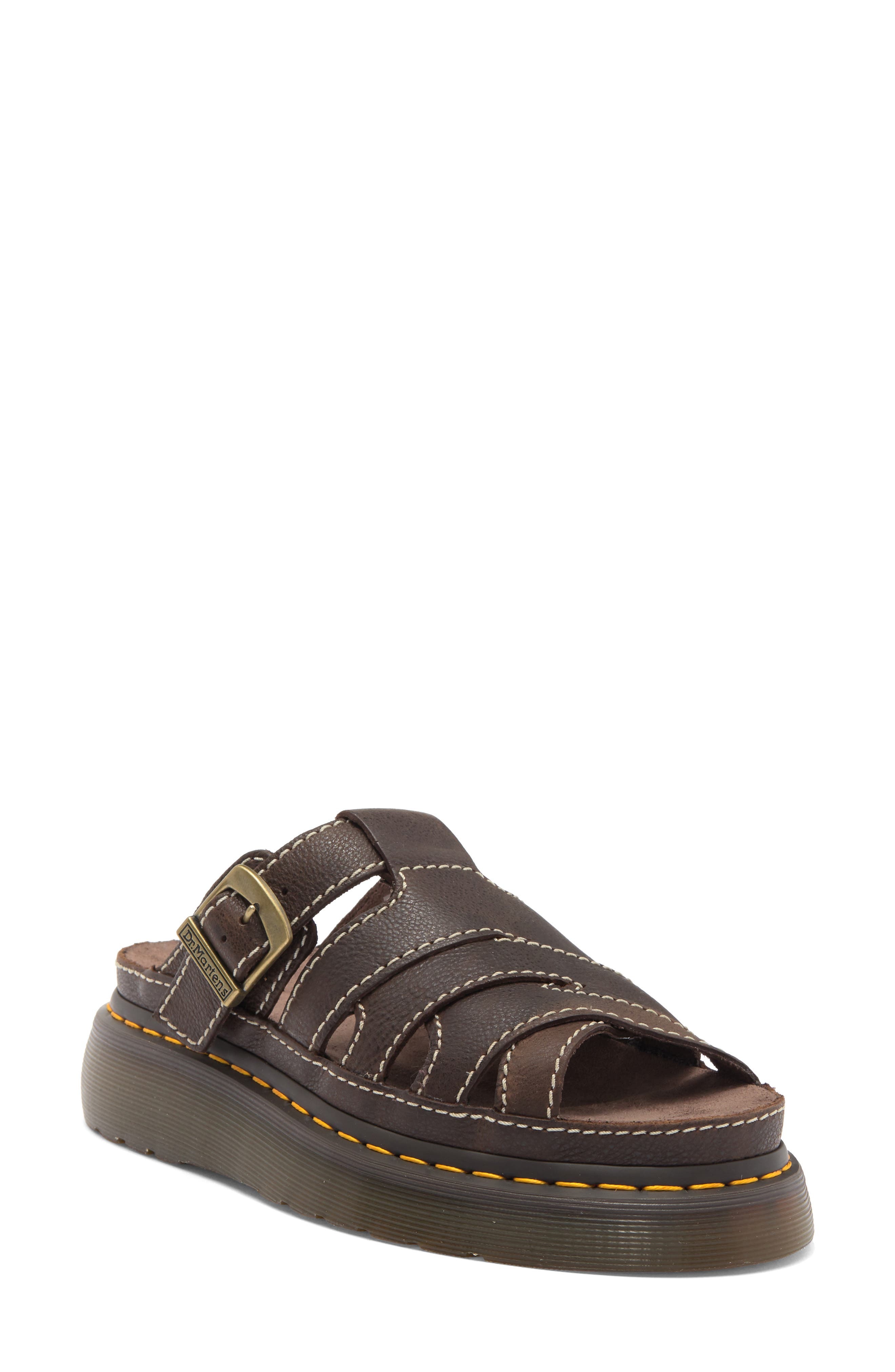 Dr. Martens Maxxy Slide Sandal in Kelp Brown at Nordstrom - 1
