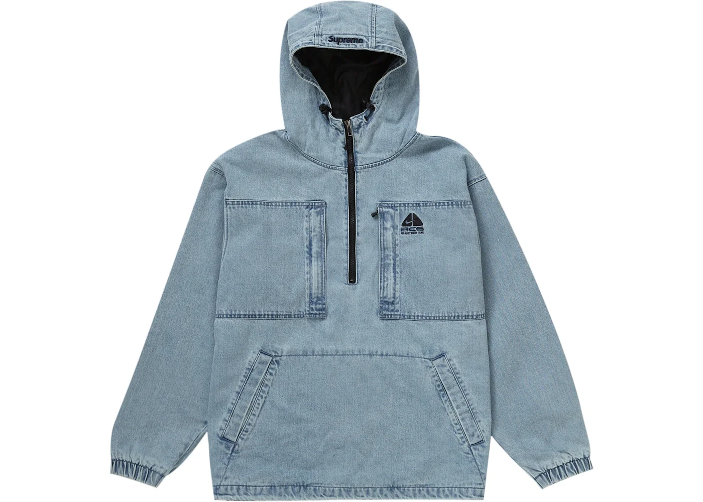 Supreme Nike ACG Denim Pullover Washed Blue - 1