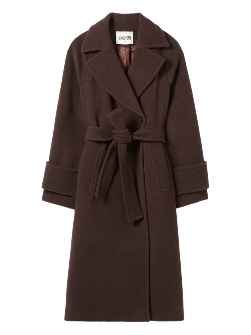 belted double-breasted coat 1