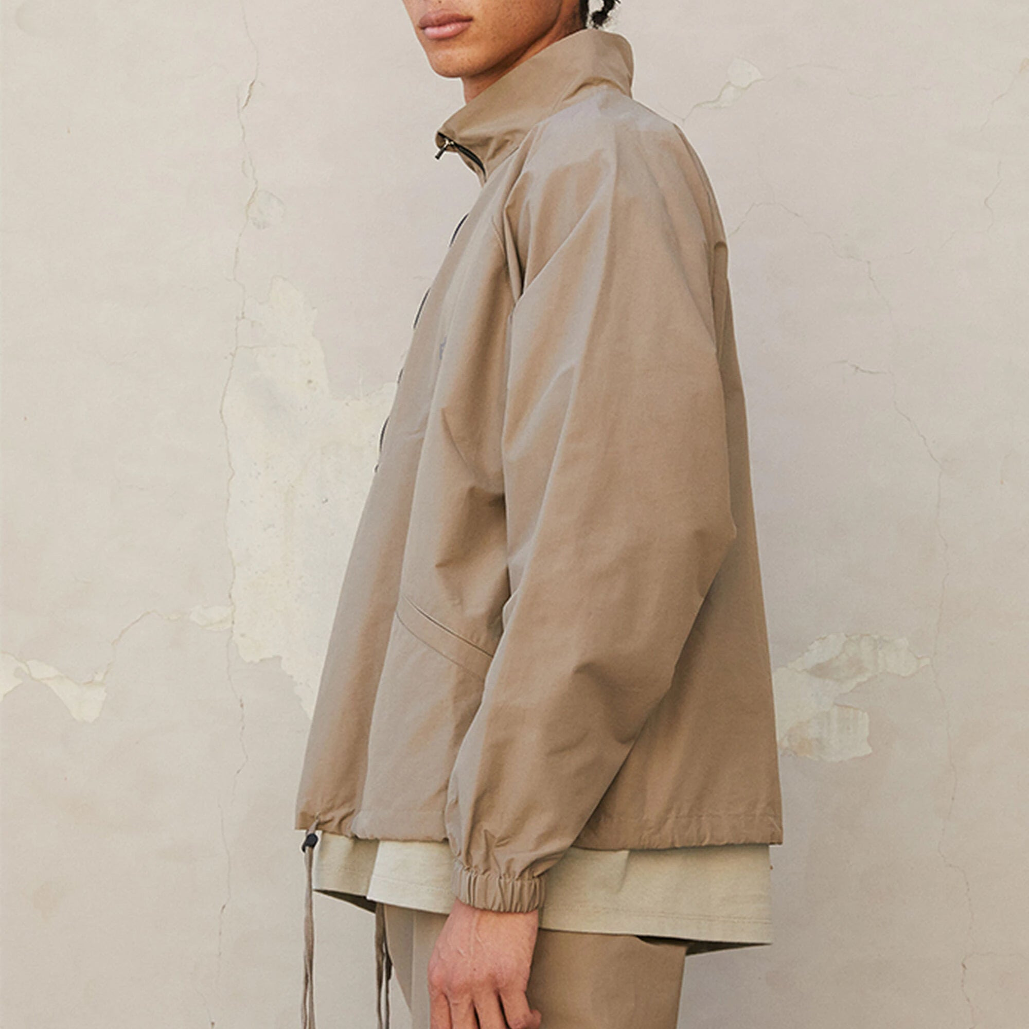 Fear of God Essentials FW21 Half Zip Track Jacket Harvest FOG-FW21-017 - 7