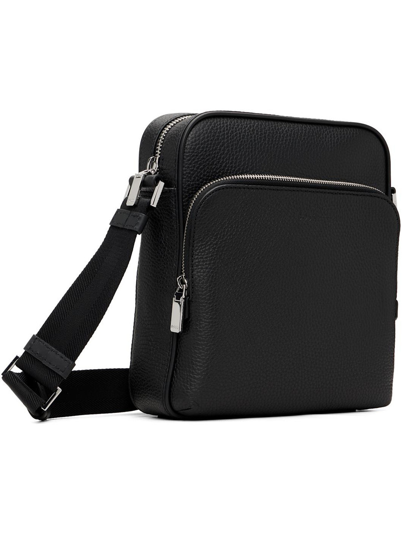BOSS Black Embossed-Logo Reporter Bag outlook
