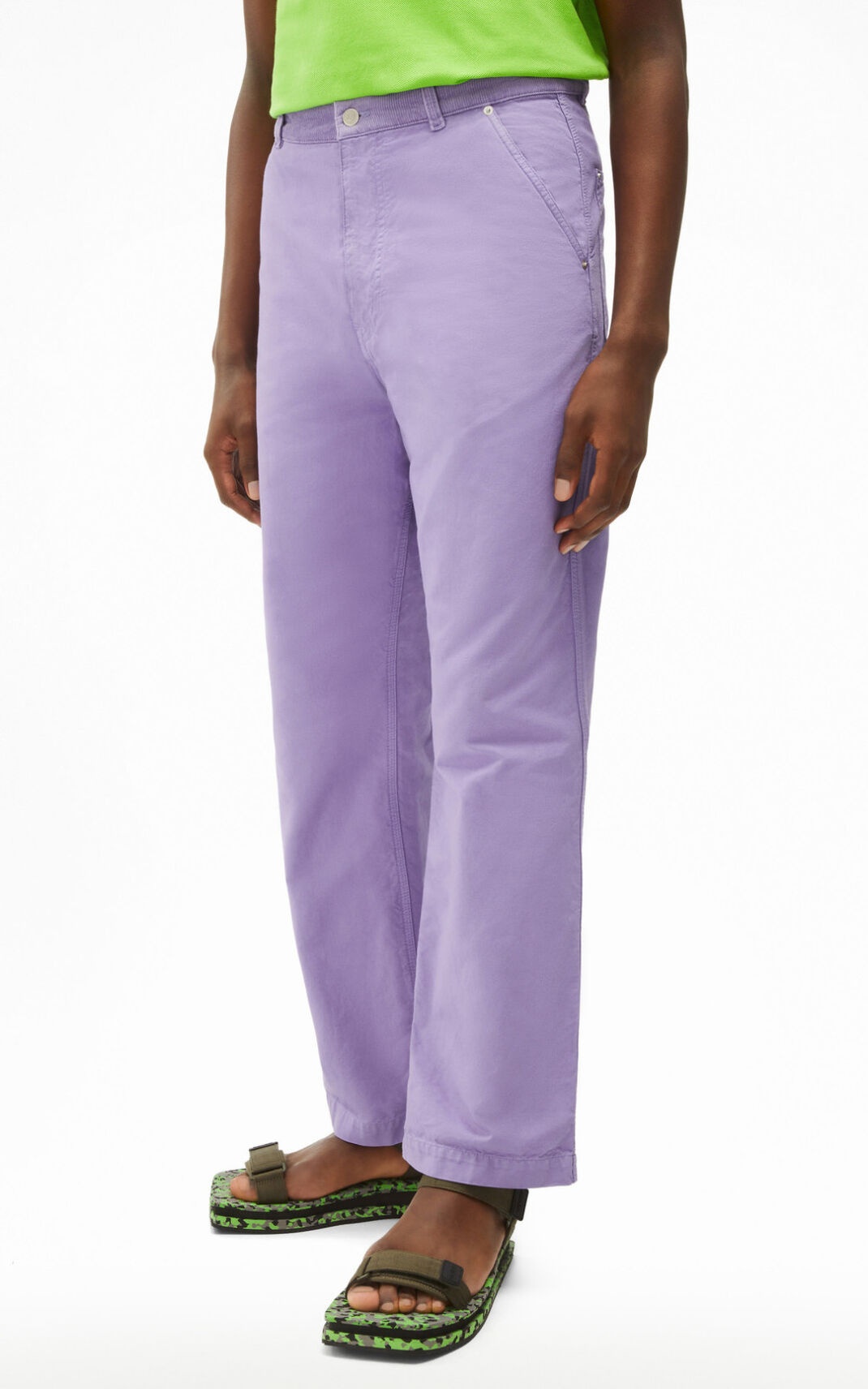 Dual-fabric Carpenter trousers - 4