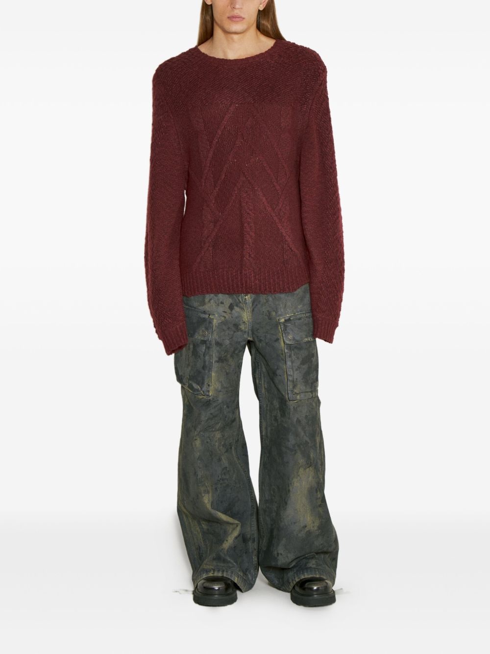 cable-knit sweater - 2