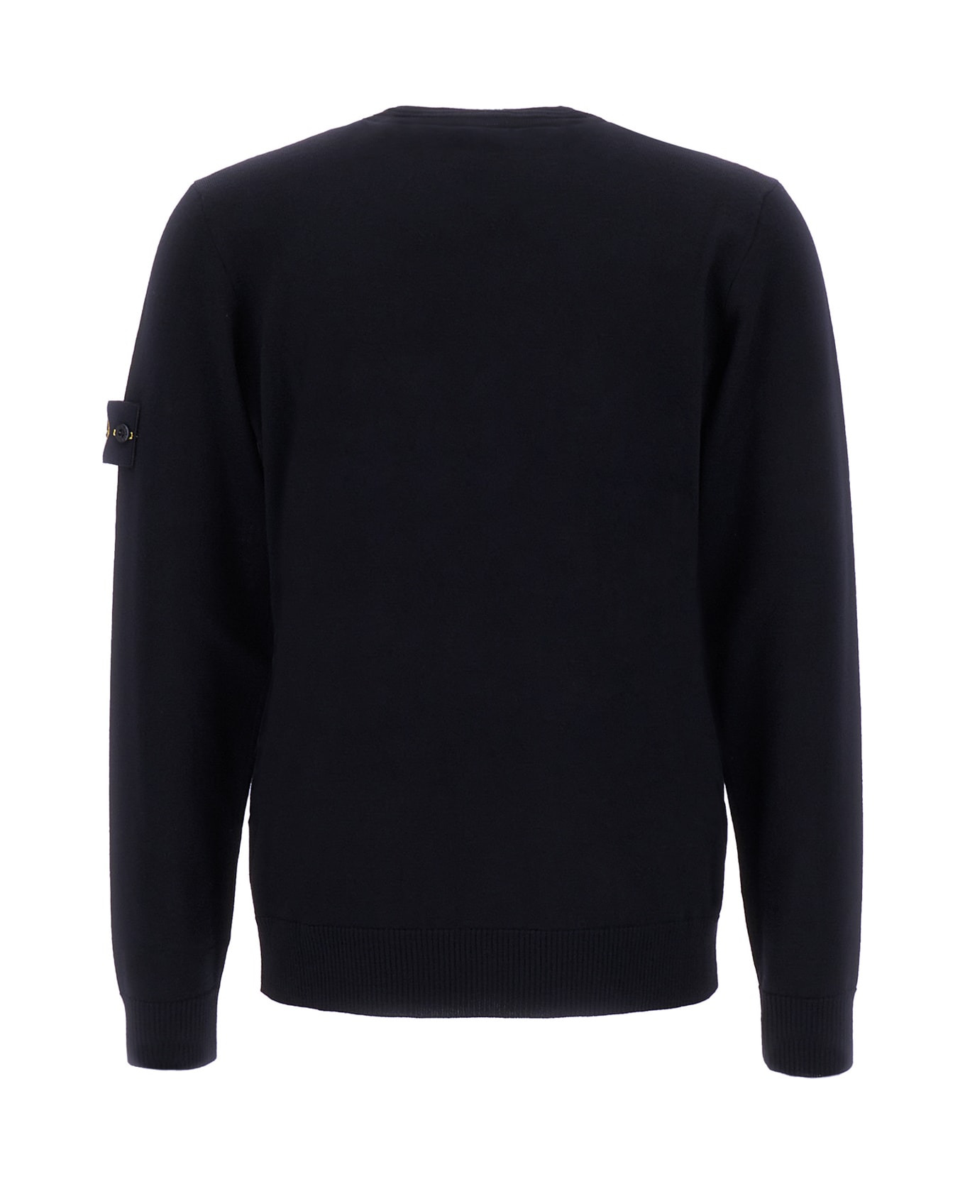 Midnight Blue Wool Sweater - 2