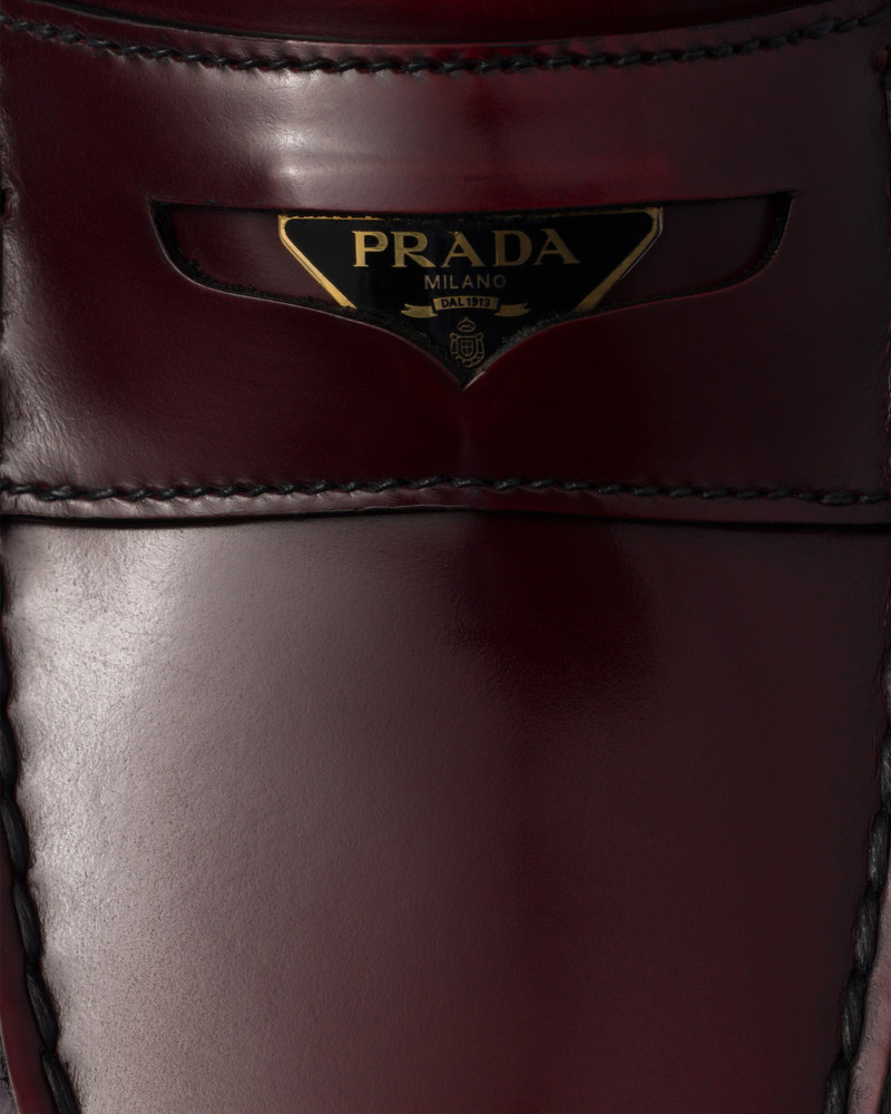 Brushed leather loafers 5