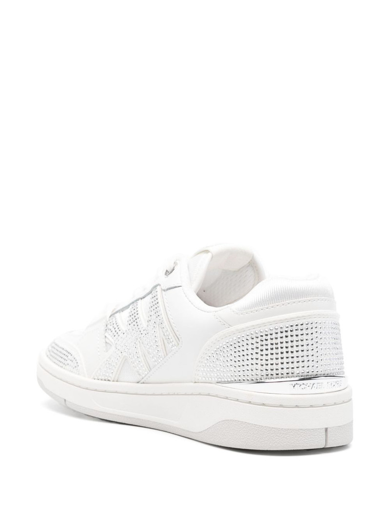 rhinestone-embellished leather sneakers 3