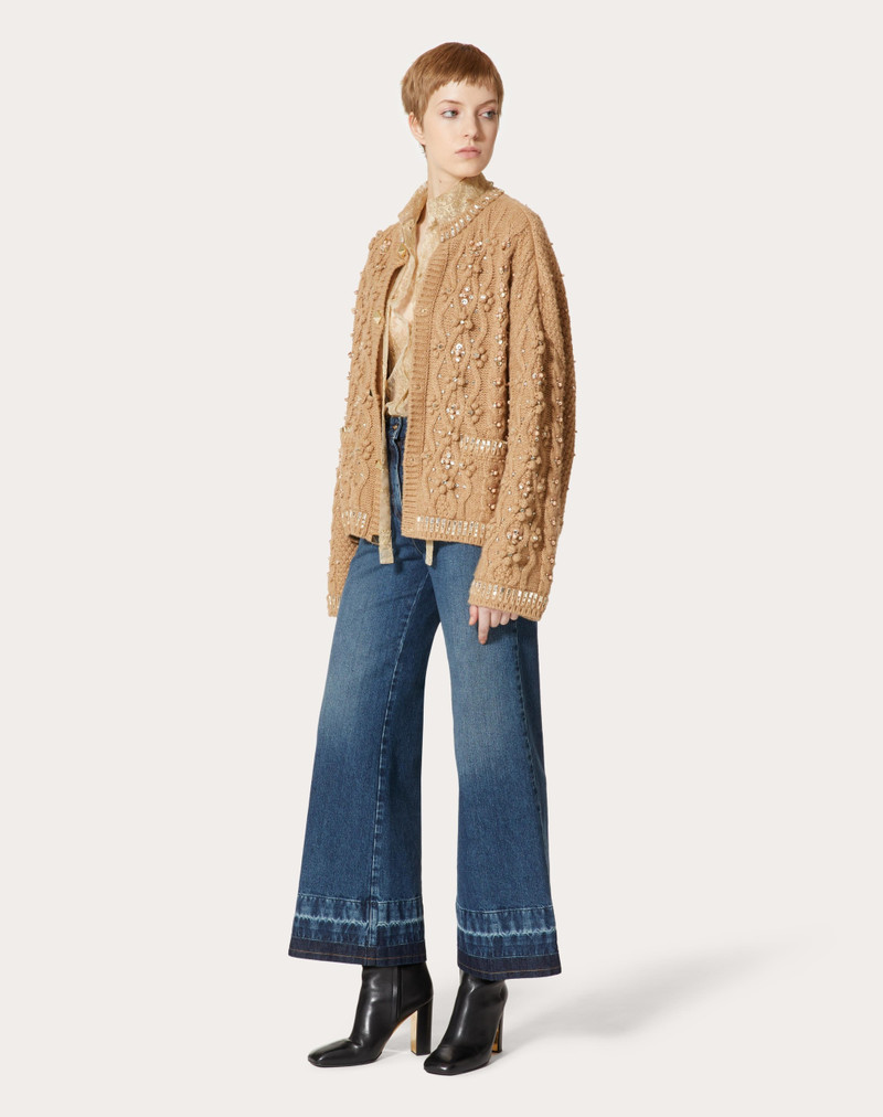 Valentino EMBROIDERED KNIT JACKET outlook