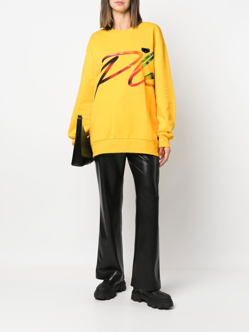 PHILIPP PLEIN Signature logo-print sweatshirt outlook