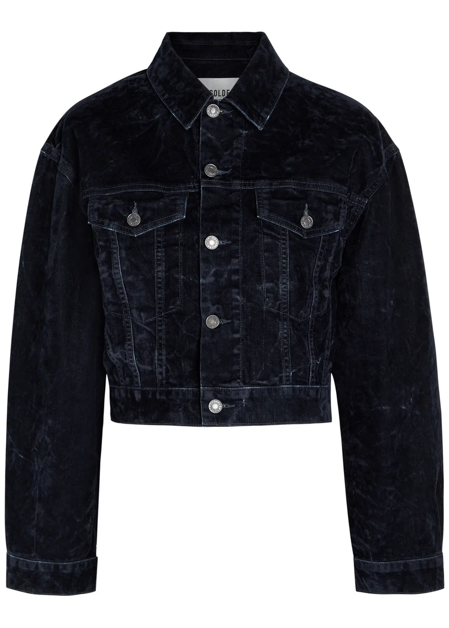 Agolde Radley Cropped Velvet Jacket - 1