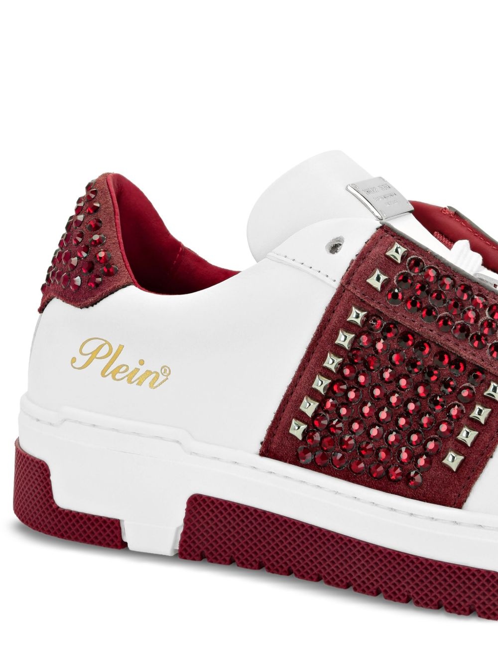 stud-embellished low-top sneakers - 4