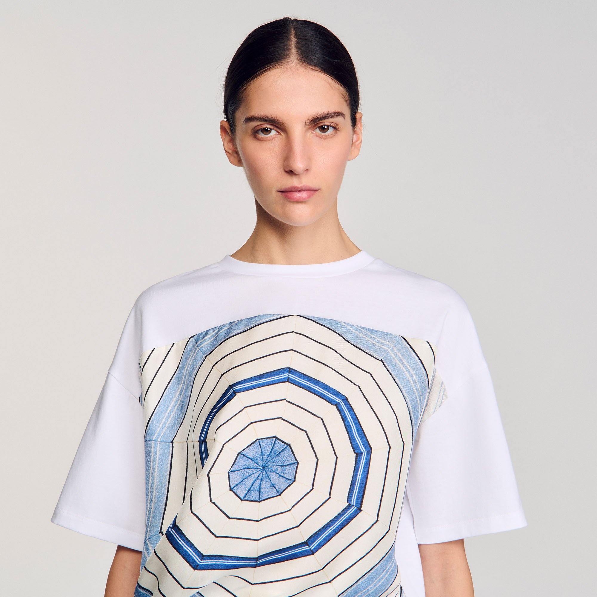SPIRAL PRINT T-SHIRT - 3