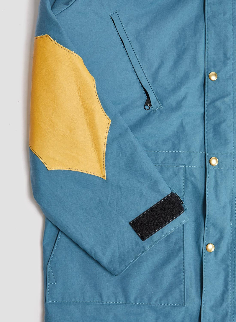 Rocky Mountain Featherbed x Nigel Cabourn Mountain Parka Dry Wax in Blue 6