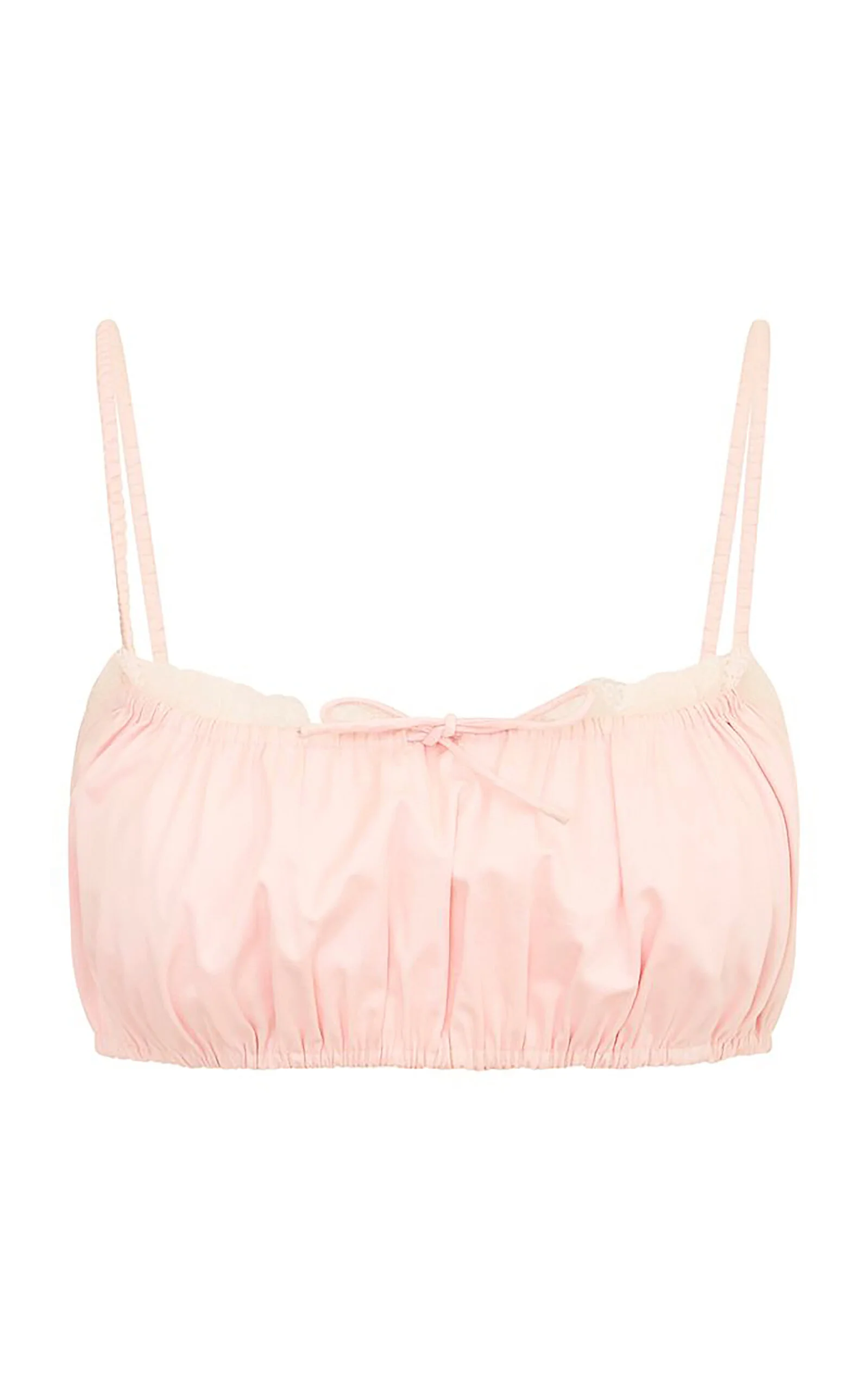 Yeva Bustier Satin Top light pink - 1