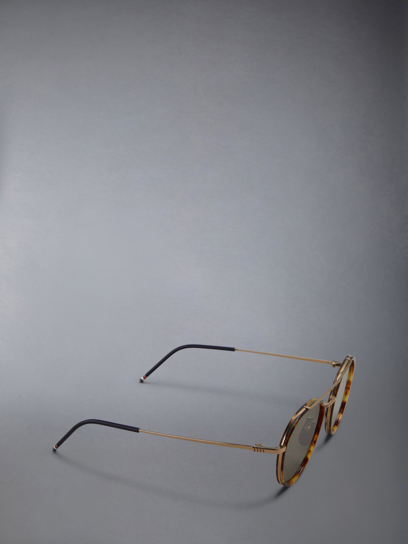 Acetate And Titanium Aviator Sunglasses 6