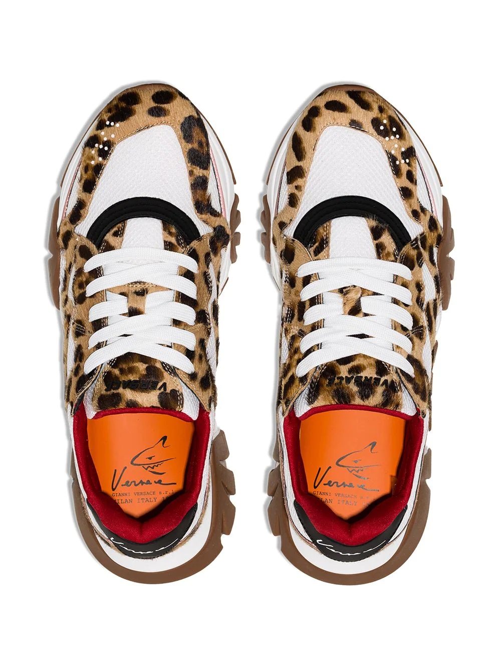 leopard-print sneakers - 4