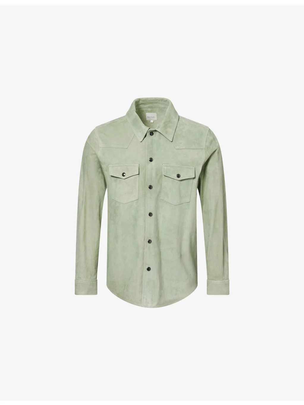 Classic Collar Suede Overshirt - 1
