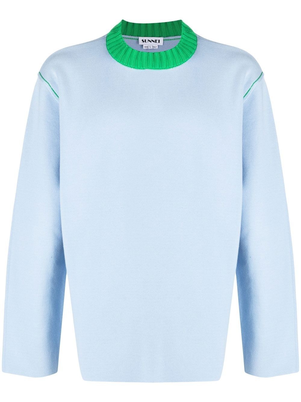 cotton crew-neck jumper - 1