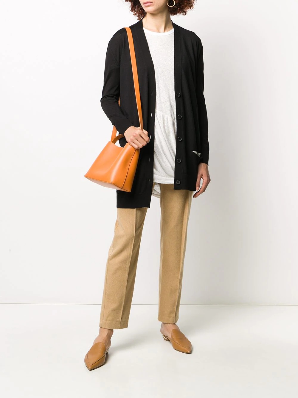 oversized asymmetric cardigan - 2