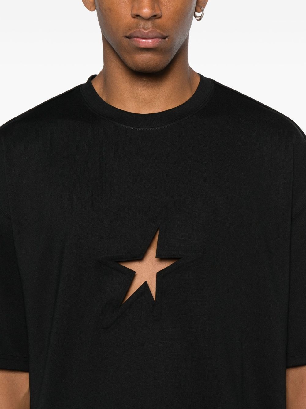 star cut-out T-shirt - 4