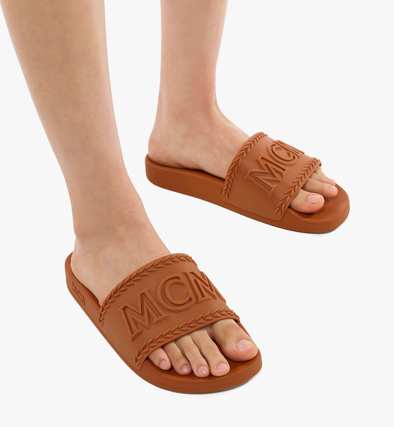 MCM Women’s Big Logo Rubber Slides outlook