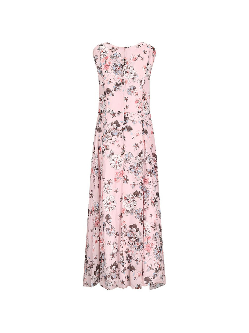 'S Max Mara floral-print cap-sleeve maxi dress outlook