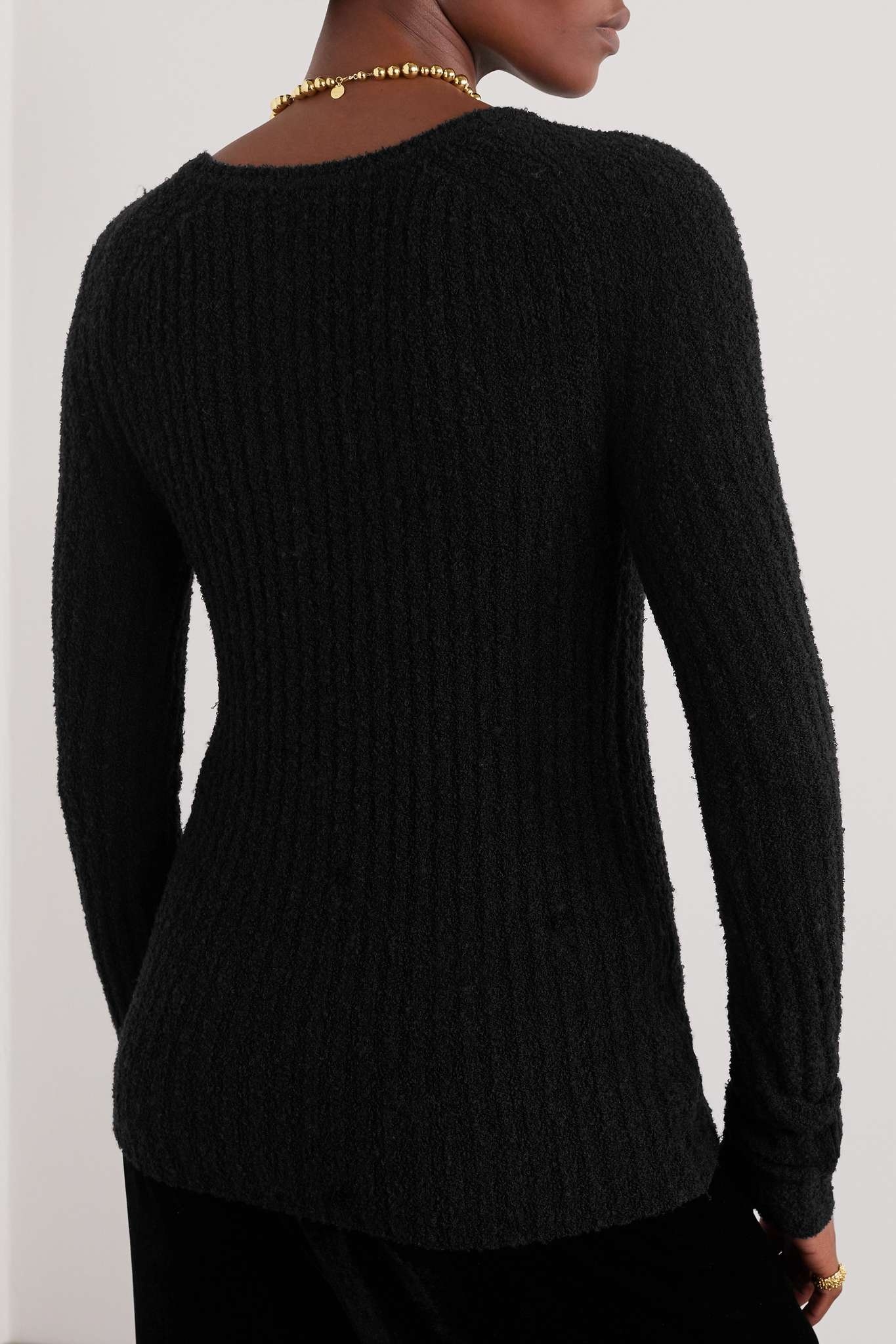 Enyo ribbed wool-blend bouclé sweater - 3