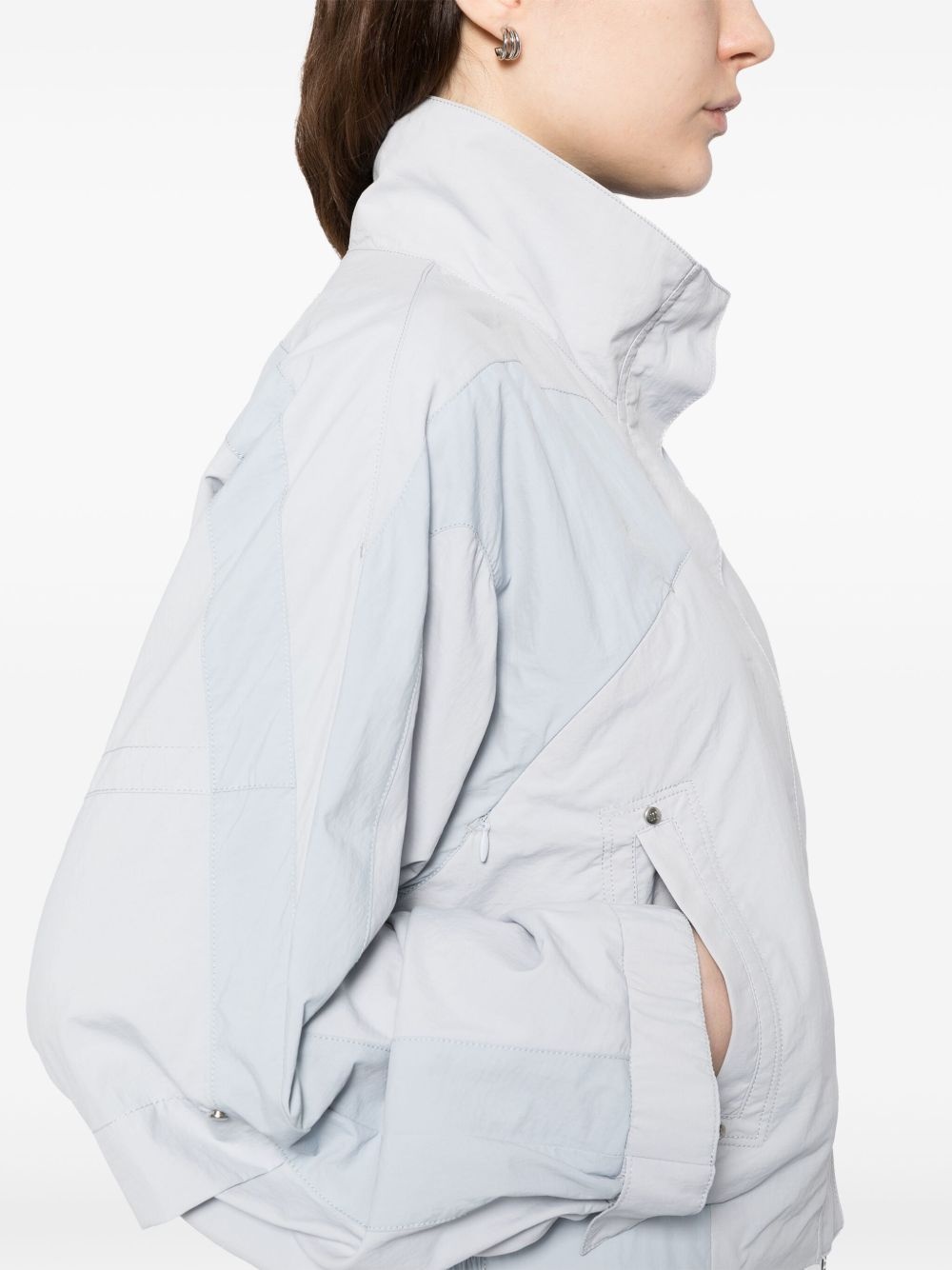 contrast zip-up jacket - 5