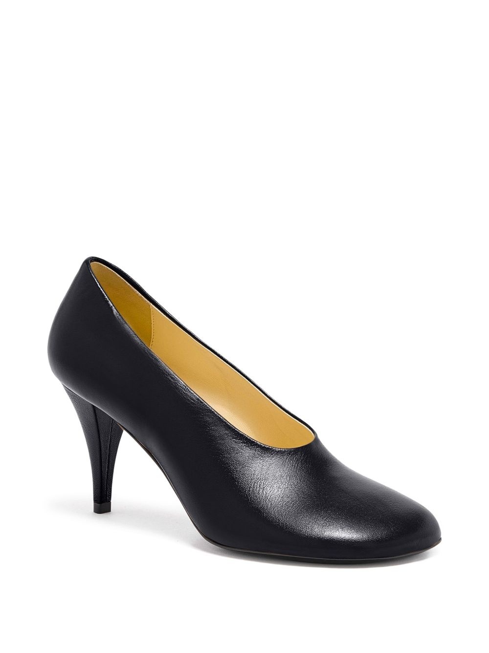 leather heeled pumps - 2