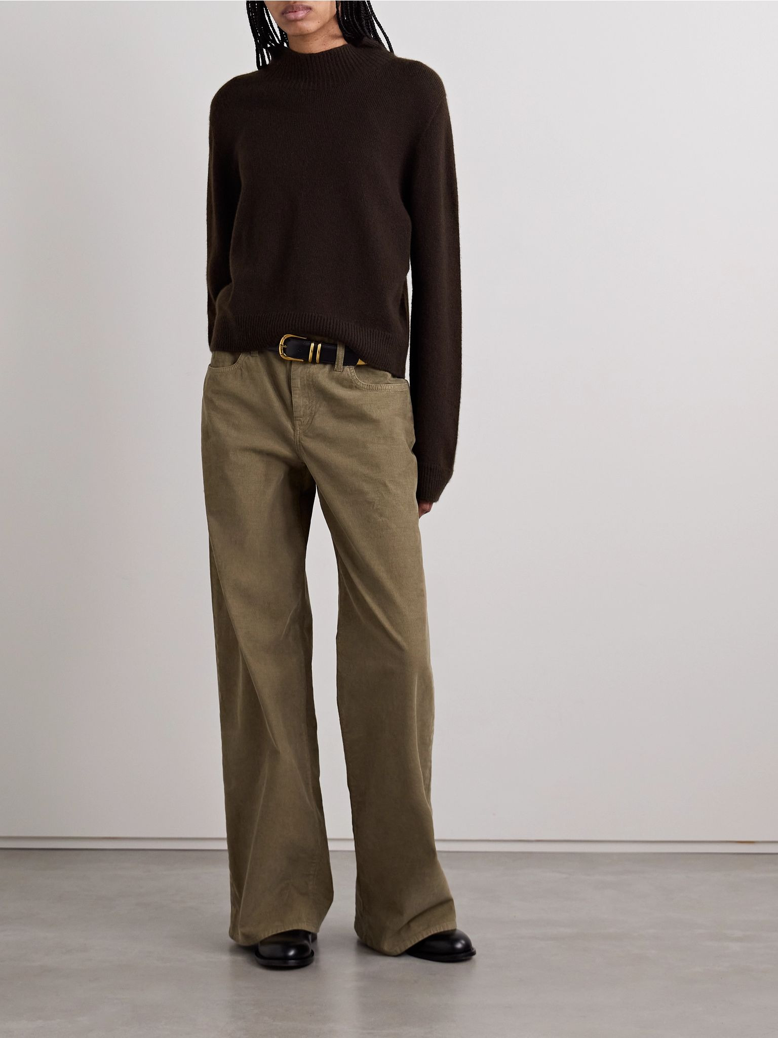 Hensi cashmere turtleneck sweater Dark brown - 2