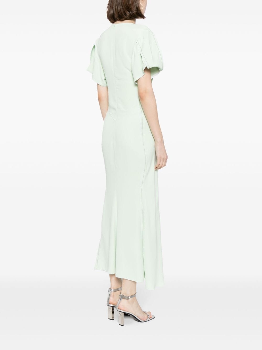 ruched-detail midi dress - 4