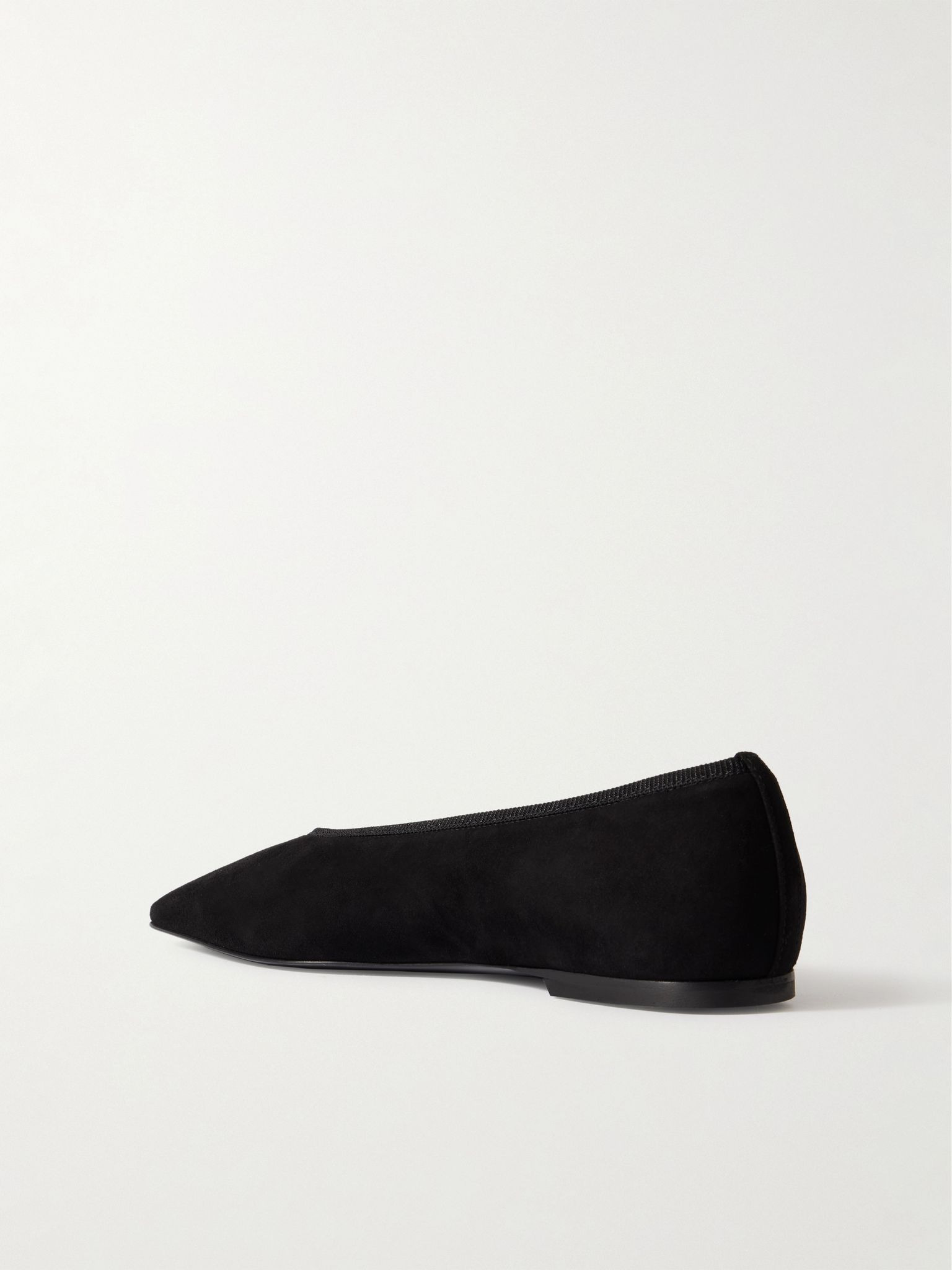 The Minimalist suede ballet flats Black - 3