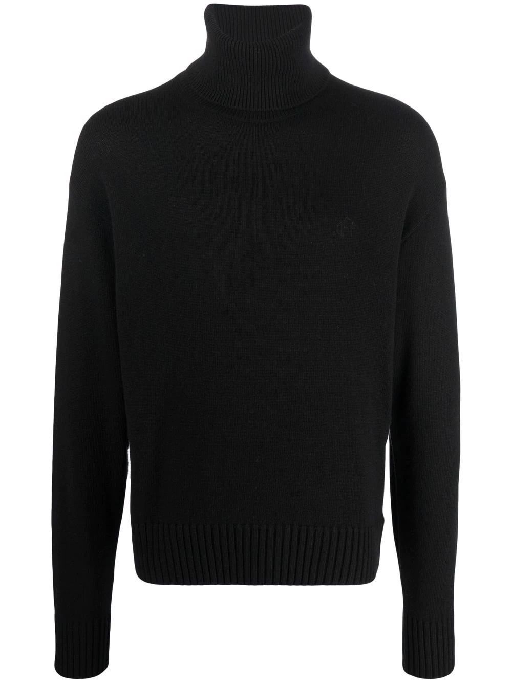 knitted turtleneck jumper - 1