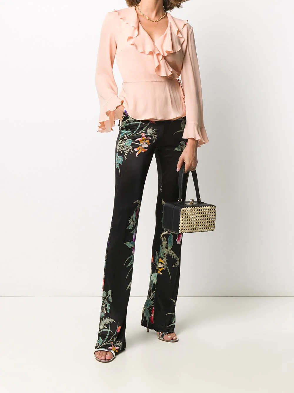 floral-print trousers - 2