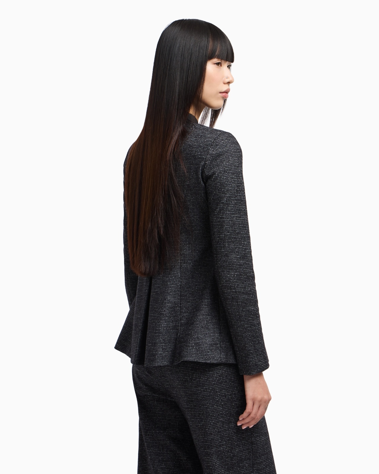 ICON HOUNDSTOOTH CLOTH SINGLE-BREASTED JACKET - 3