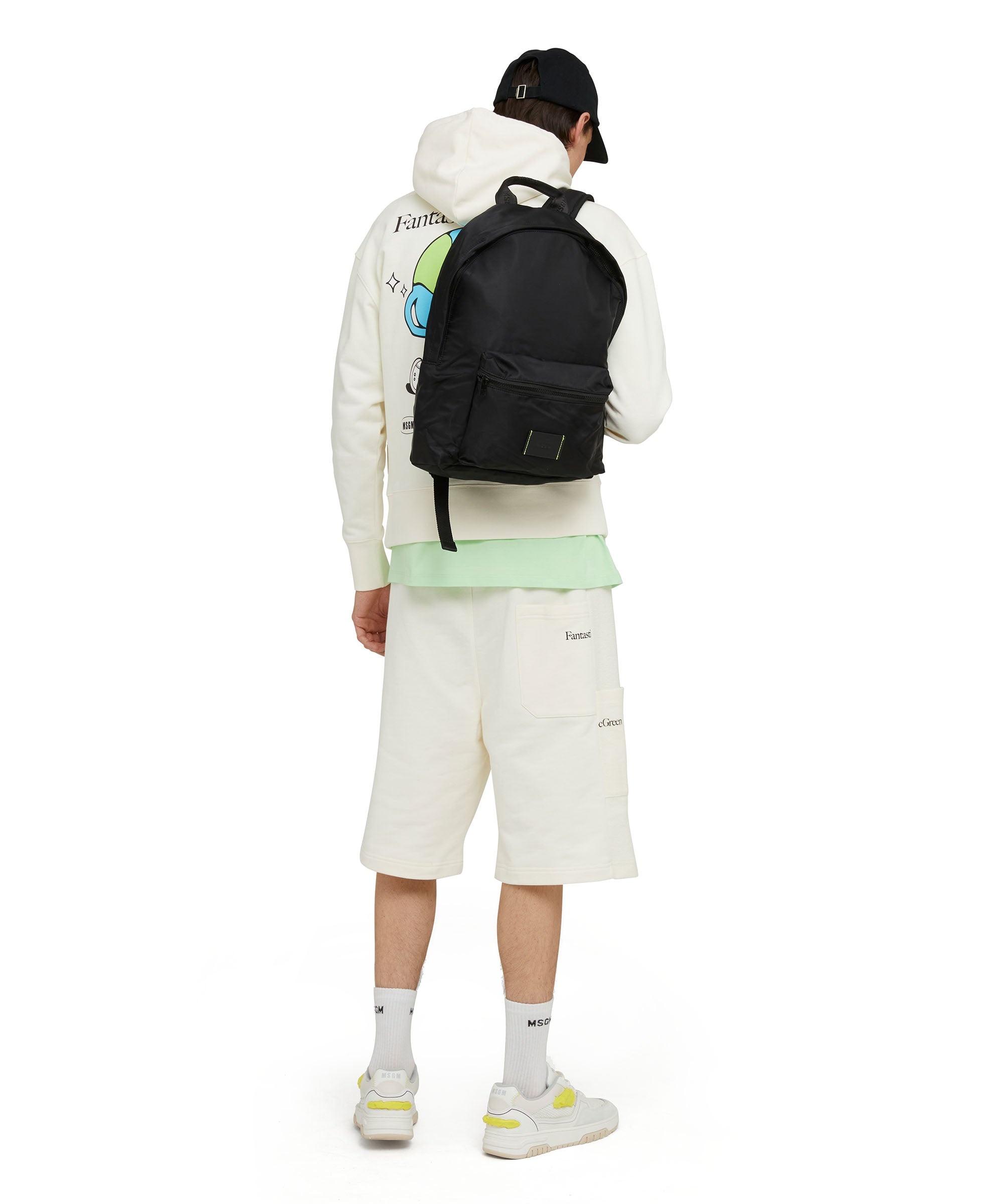 MSGM signature nylon backpack - 5