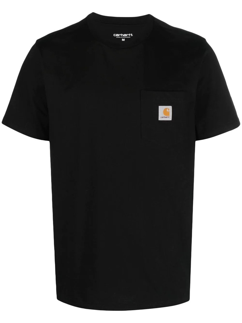 logo-patch pocket T-shirt 1