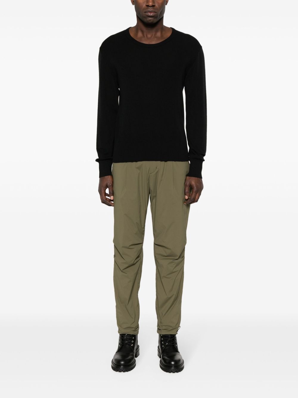 pleat-detailing tapered trousers - 2